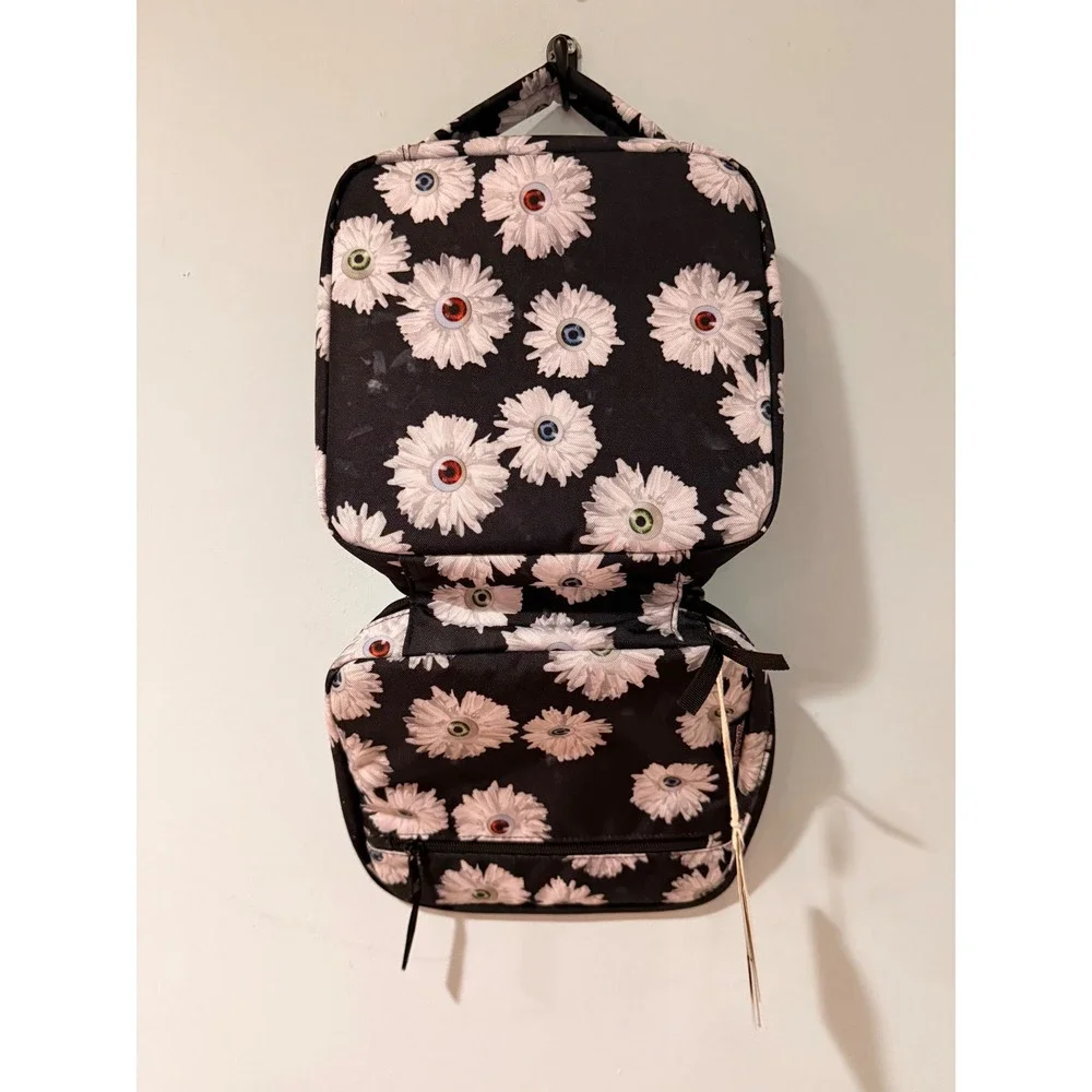 Jansport Lunch Break Insulated Lunch Bag Eyeball Blossom Floral Black 5L NEW